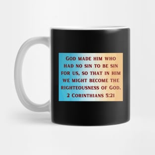 Bible Verse 2 Corinthians 5:21 Mug